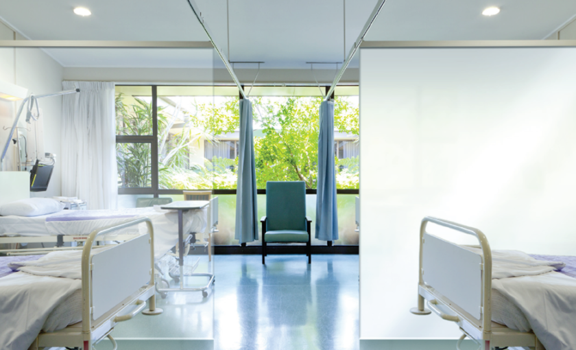 Skyline Design-Healthcare Curtain Substitute: SDX2™ Smart Glass for Healthcare Design