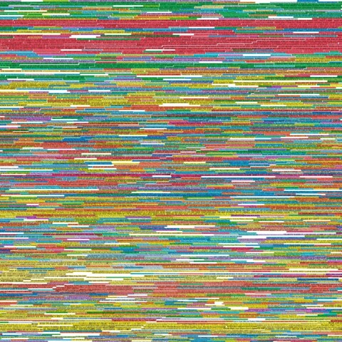 Skyline Design-New York Times Headlines (1990-2005) by A. J. Bocchino